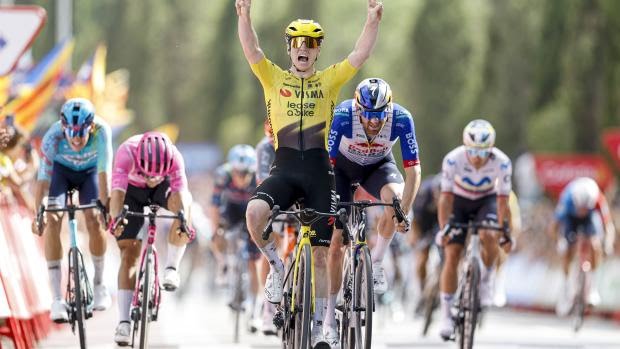 VUELTA ESPANA - TAPPA 5^ BIS DI BRENNAN DOPO UN LAVORO ENCOMIABILE DELLA VISMA