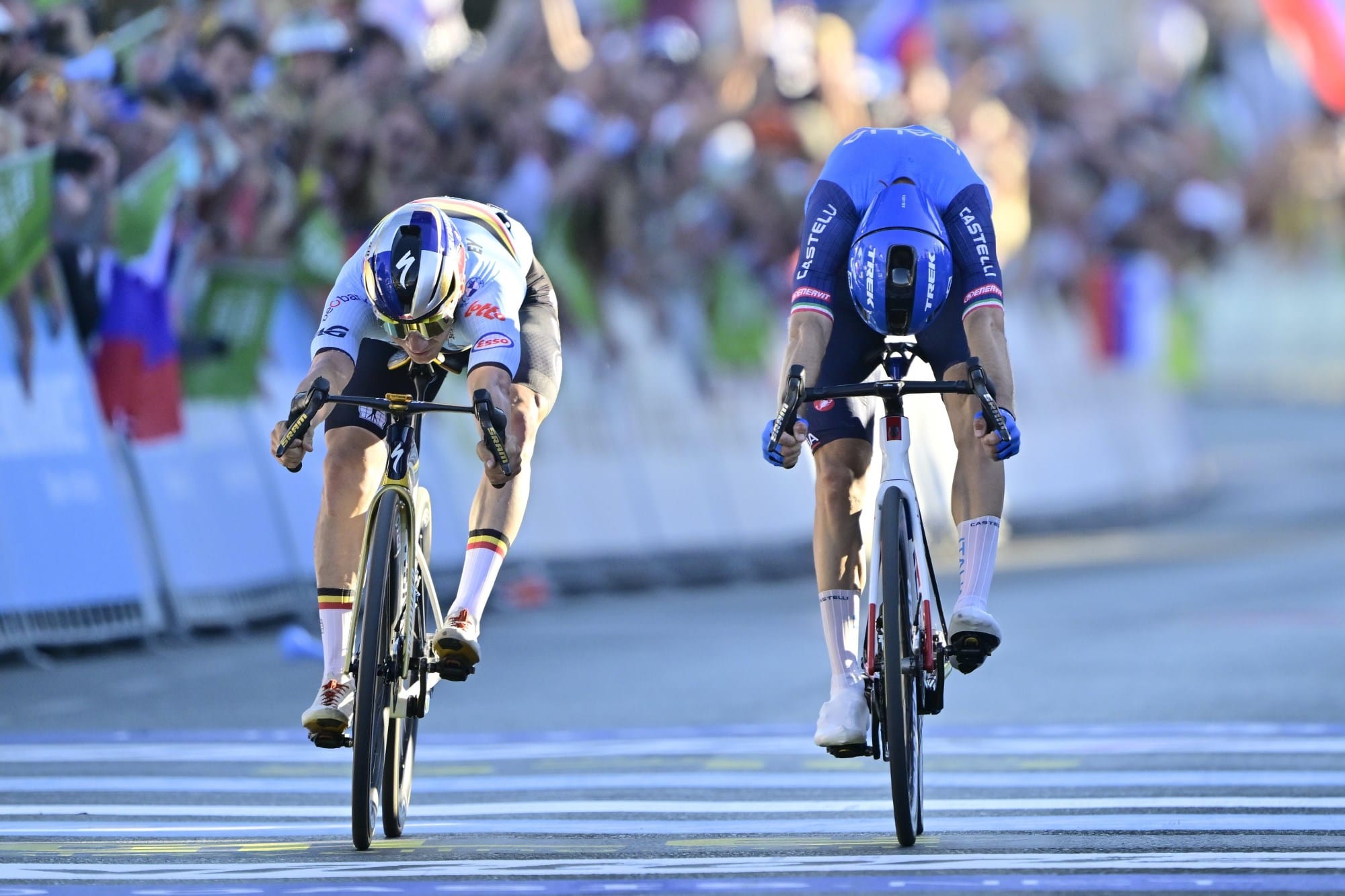 🚨🏆🇪🇺🚴🏻‍♂️🇸🇮Europeo Uomini élite : Evenepoel beffa Ciccone al photo-finish !🇧🇪
